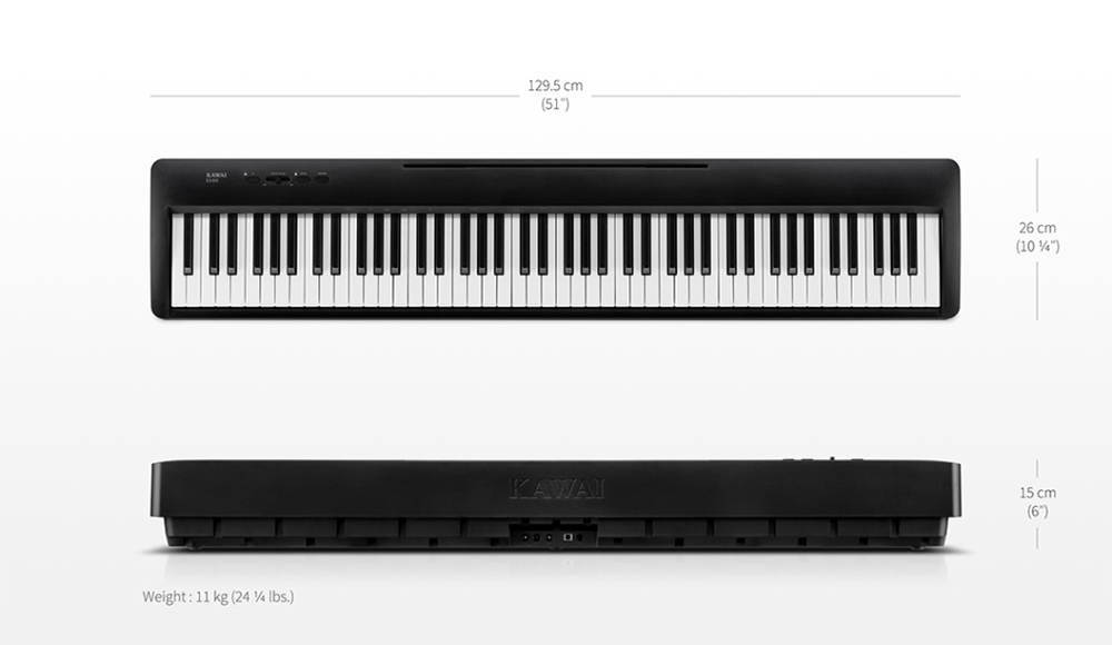 KAWAI ES系列 ES60 BLACK(黑色) 攜帶式數位鋼琴 原廠公司貨:圖片 3